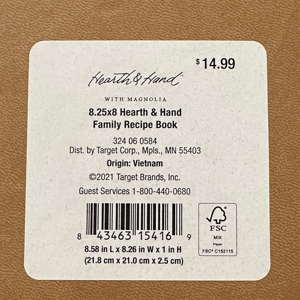 Hearth & Hand with Magnolia - Brown Recipe Binder - Picture 4 of 4